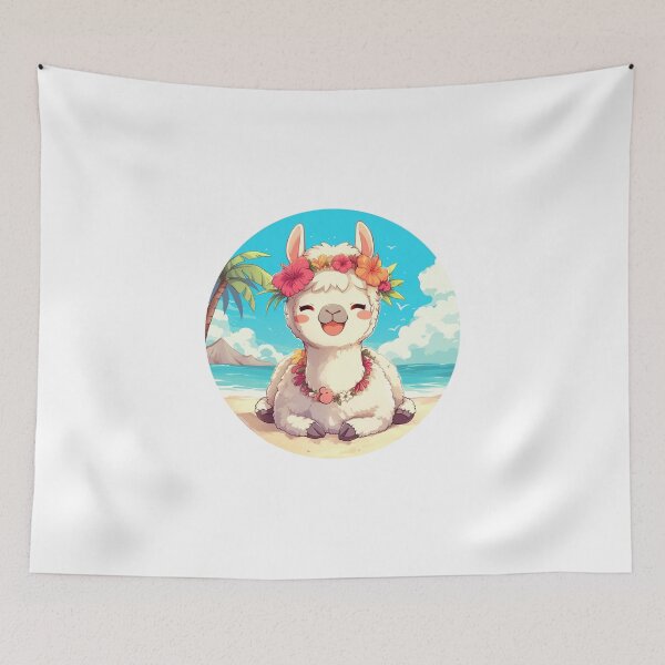 Item preview, Lama at a beach // Cool Lama // Cool Animal // Beach // Chill out // Llama designed and sold by SMARTKIT  DESIGNAGENCY.