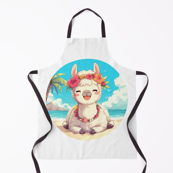 Item preview, Lama at a beach // Cool Lama // Cool Animal // Beach // Chill out // Llama designed and sold by SMARTKIT DESIGNAGENCY.