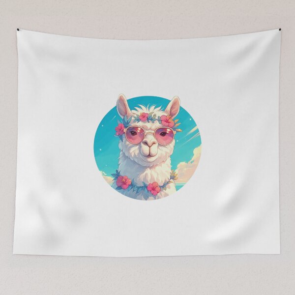 Item preview, Lama at a beach // Cool Lama // Cool Animal // Beach // Chill out // Llama designed and sold by SMARTKIT  DESIGNAGENCY.