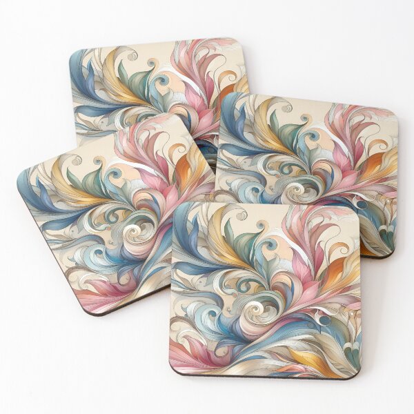 Item preview, Waves of Passion: Abstract Romantic Background designed and sold by daruneenok.