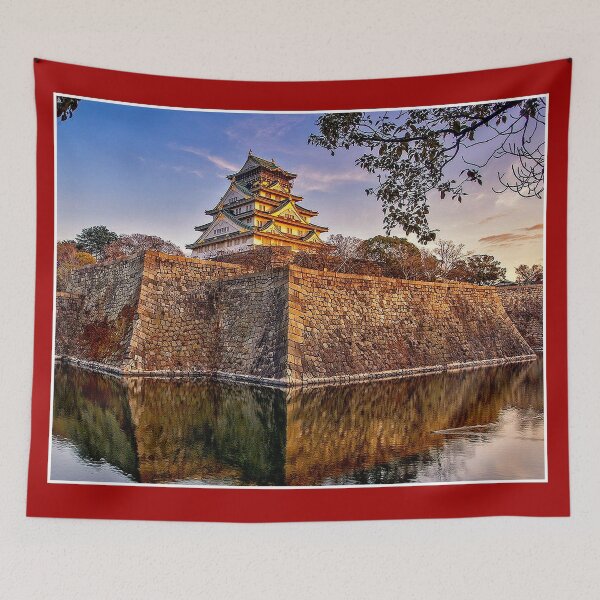 Item preview, OSAKA CASTLE : Osaka Japan Poster Painting Print designed and sold by posterbobs.