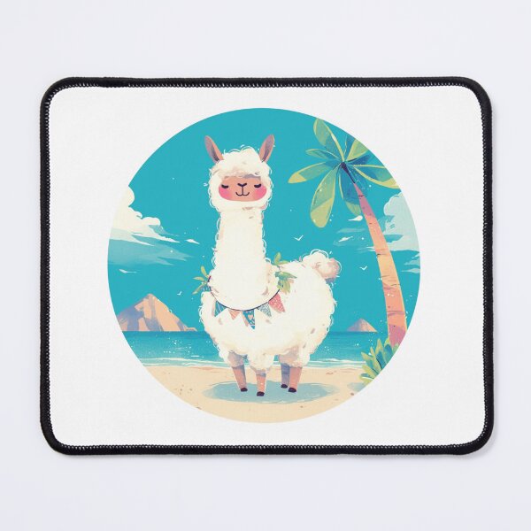 Item preview, Lama at a beach // Cool Lama // Cool Animal // Beach // Chill out // Llama designed and sold by SMARTKIT  DESIGNAGENCY.