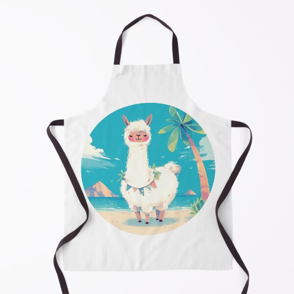 Item preview, Lama at a beach // Cool Lama // Cool Animal // Beach // Chill out // Llama designed and sold by SMARTKIT DESIGNAGENCY.