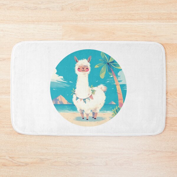 Item preview, Lama at a beach // Cool Lama // Cool Animal // Beach // Chill out // Llama designed and sold by SMARTKIT  DESIGNAGENCY.