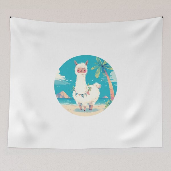 Item preview, Lama at a beach // Cool Lama // Cool Animal // Beach // Chill out // Llama designed and sold by SMARTKIT  DESIGNAGENCY.