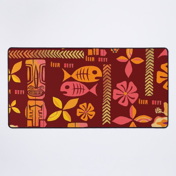 Item preview, Hawaiian Tiki and Flower Icons designed and sold by J Marielle Designs.