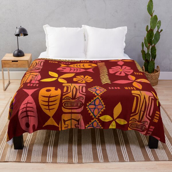 Item preview, Hawaiian Tiki and Flower Icons designed and sold by J Marielle Designs.