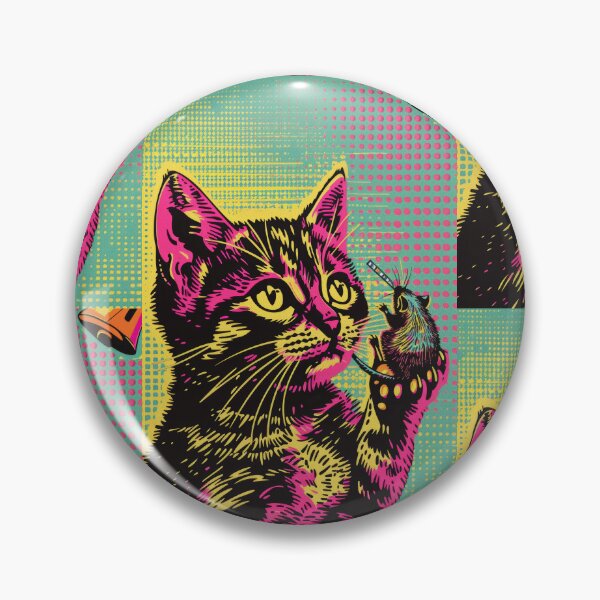 Item preview, Pop Art Illustration of Cat Ready to Attack Mouse designed and sold by Piotrek0001.