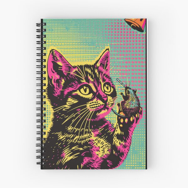 Item preview, Pop Art Illustration of Cat Ready to Attack Mouse designed and sold by Piotrek0001.