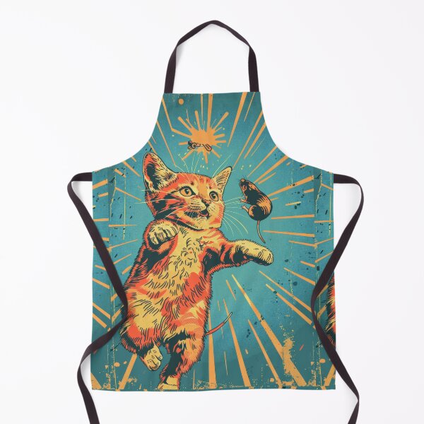 Item preview, Pop Art Illustration of Cat Ready to Attack Mouse designed and sold by Piotrek0001.