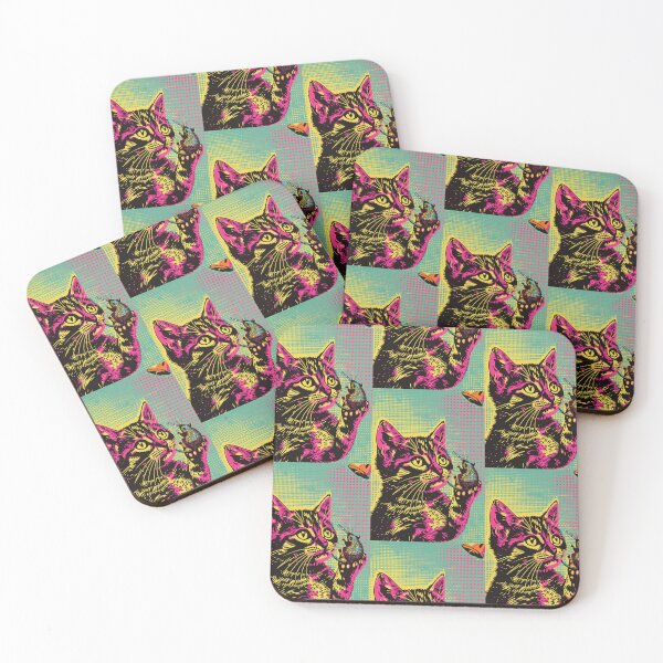 Item preview, Pop Art Illustration of Cat Ready to Attack Mouse designed and sold by Piotrek0001.