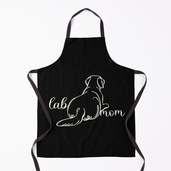 Item preview, Lab mom, Labrador retriever silhouette minimal monoline, Lab Mom! and colorful tropical flowers, labrador retriever lovers, gift for golden retriever lovers designed and sold by Collagedream.