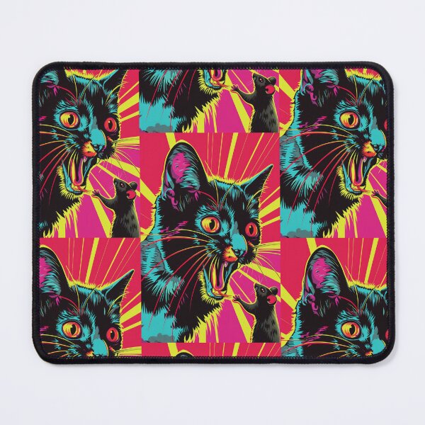Item preview, Pop Art Illustration of Cat Ready to Attack Mouse designed and sold by Piotrek0001.
