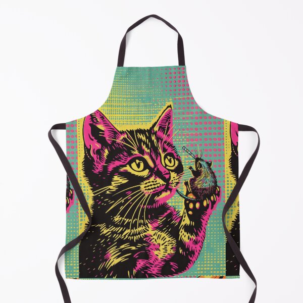 Item preview, Pop Art Illustration of Cat Ready to Attack Mouse designed and sold by Piotrek0001.