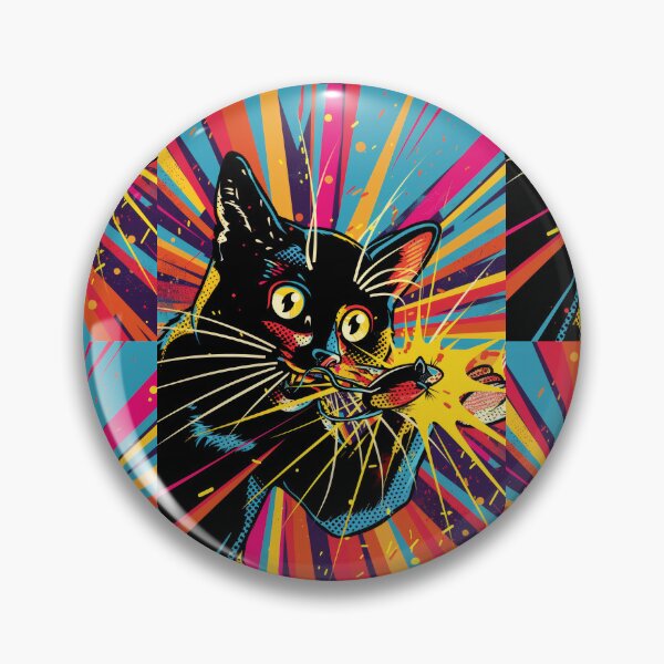 Item preview, Pop Art Illustration of Cat Ready to Attack Mouse designed and sold by Piotrek0001.
