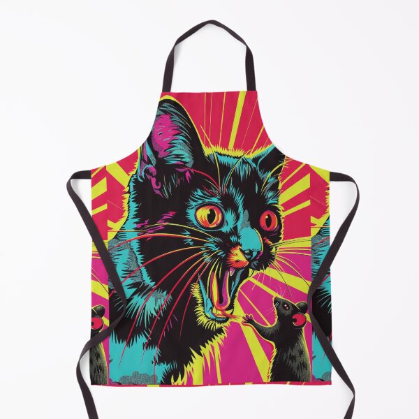 Item preview, Pop Art Illustration of Cat Ready to Attack Mouse designed and sold by Piotrek0001.
