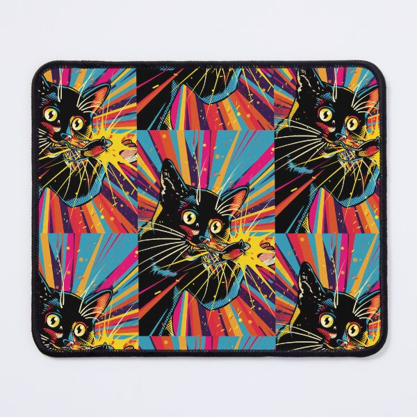Item preview, Pop Art Illustration of Cat Ready to Attack Mouse designed and sold by Piotrek0001.