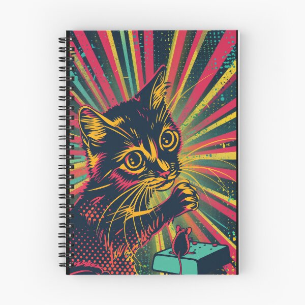 Item preview, Pop Art Illustration of Cat Ready to Attack Mouse designed and sold by Piotrek0001.