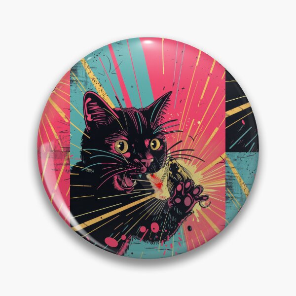 Item preview, Copy of Pop Art Illustration of Cat Ready to Attack Mouse designed and sold by Piotrek0001.