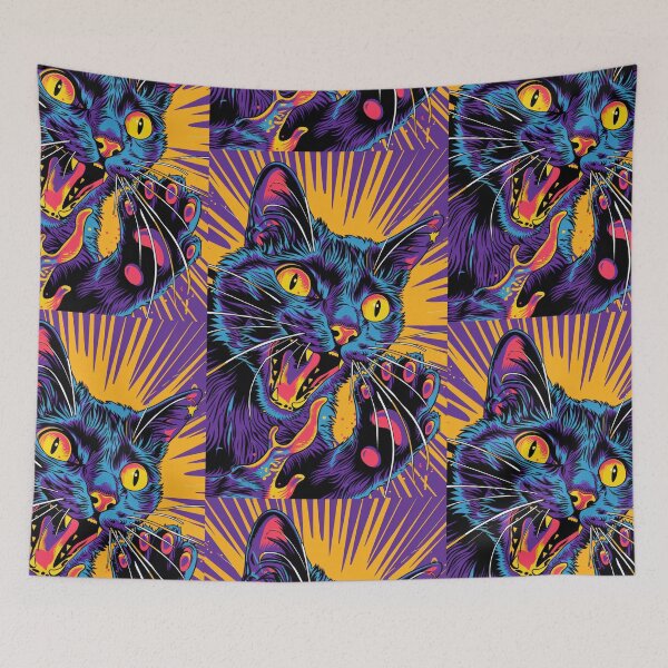 Item preview, Pop Art Illustration of Cat Ready to Attack Mouse designed and sold by Piotrek0001.