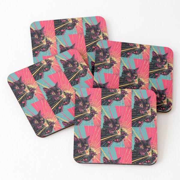 Item preview, Copy of Pop Art Illustration of Cat Ready to Attack Mouse designed and sold by Piotrek0001.