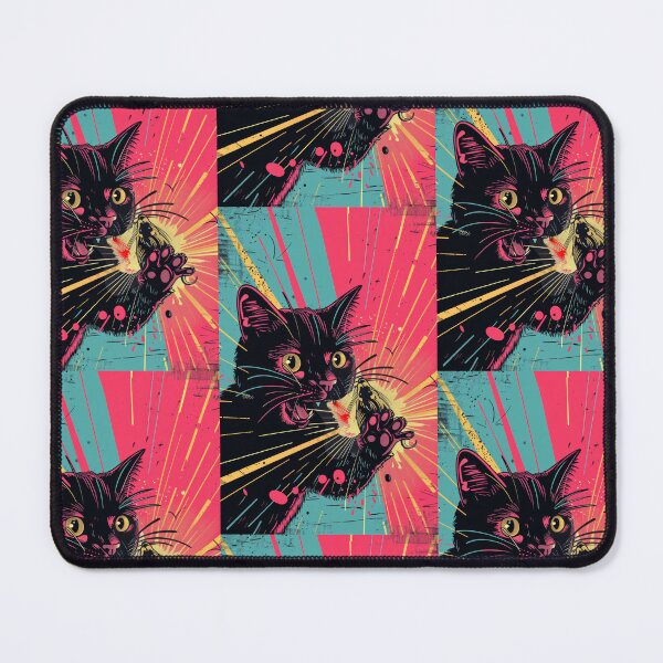 Item preview, Copy of Pop Art Illustration of Cat Ready to Attack Mouse designed and sold by Piotrek0001.