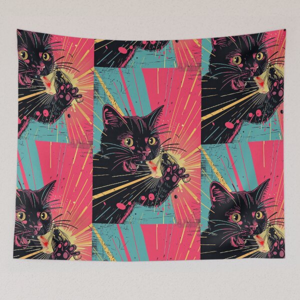 Item preview, Copy of Pop Art Illustration of Cat Ready to Attack Mouse designed and sold by Piotrek0001.