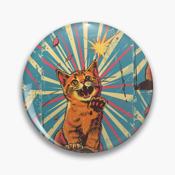 Item preview, Pop Art Illustration of Cat Ready to Attack Mouse designed and sold by Piotrek0001.