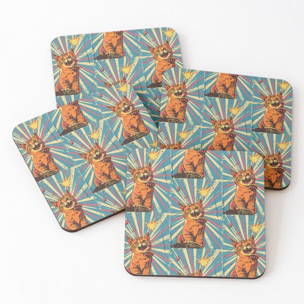 Item preview, Pop Art Illustration of Cat Ready to Attack Mouse designed and sold by Piotrek0001.