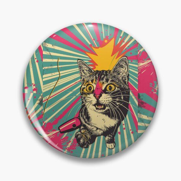 Item preview, Pop Art Illustration of Cat Ready to Attack Mouse designed and sold by Piotrek0001.