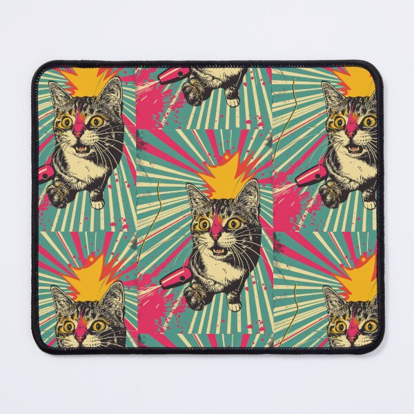 Item preview, Pop Art Illustration of Cat Ready to Attack Mouse designed and sold by Piotrek0001.