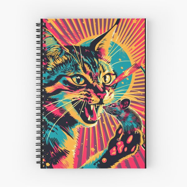 Item preview, Pop Art Illustration of Cat Ready to Attack Mouse designed and sold by Piotrek0001.