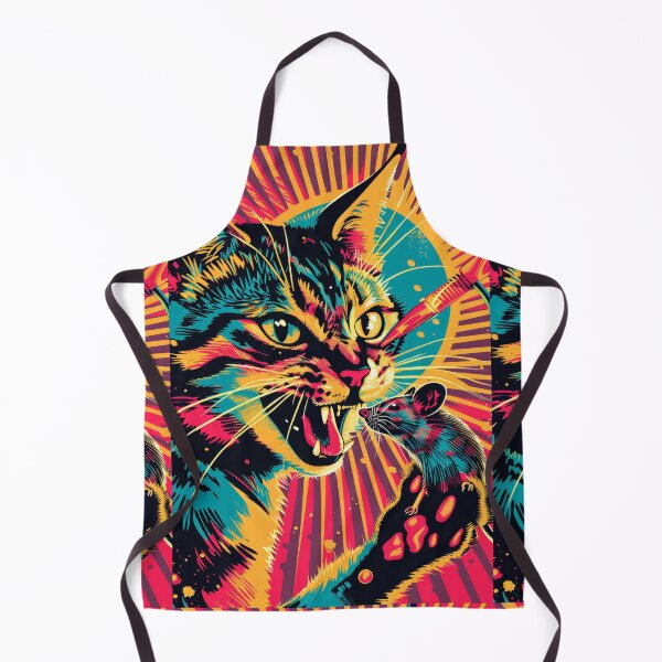 Item preview, Pop Art Illustration of Cat Ready to Attack Mouse designed and sold by Piotrek0001.