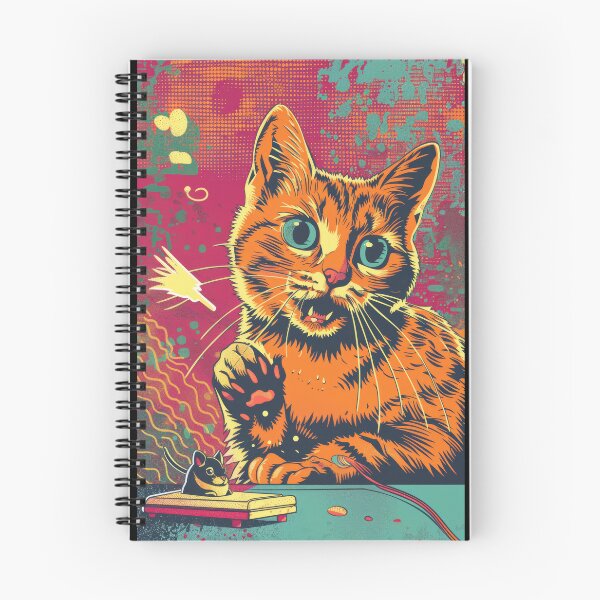 Item preview, Pop Art Illustration of Cat Ready to Attack Mouse designed and sold by Piotrek0001.