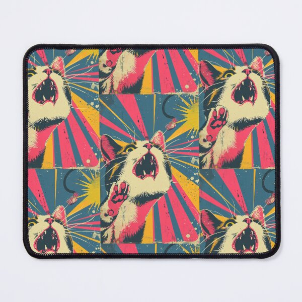 Item preview, Pop Art Illustration of Cat Ready to Attack Mouse designed and sold by Piotrek0001.