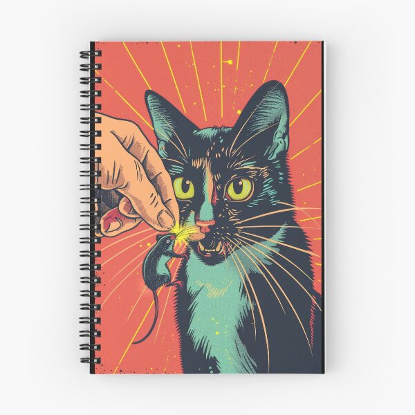 Item preview, Pop Art Illustration of Cat Ready to Attack Mouse designed and sold by Piotrek0001.