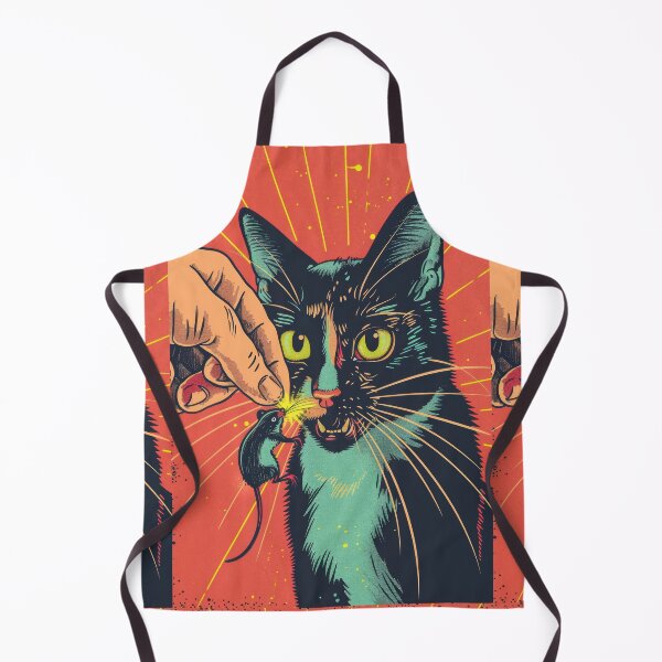 Item preview, Pop Art Illustration of Cat Ready to Attack Mouse designed and sold by Piotrek0001.