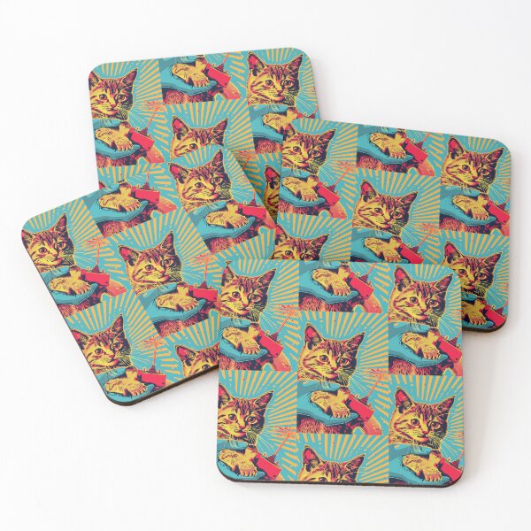 Item preview, Pop Art Illustration of Cat Ready to Attack Mouse designed and sold by Piotrek0001.
