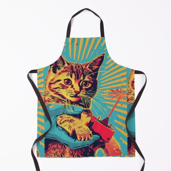 Item preview, Pop Art Illustration of Cat Ready to Attack Mouse designed and sold by Piotrek0001.