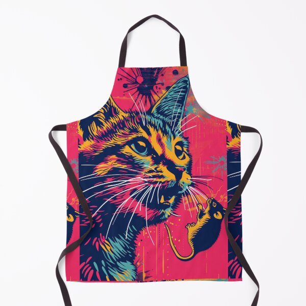 Item preview, Pop Art Illustration of Cat Ready to Attack Mouse designed and sold by Piotrek0001.