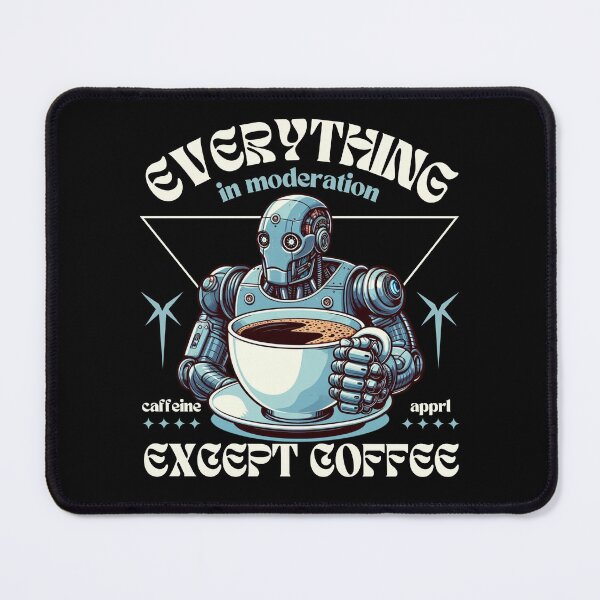 Item preview, Everything in moderation except coffee designed and sold by Peerless-Prime.
