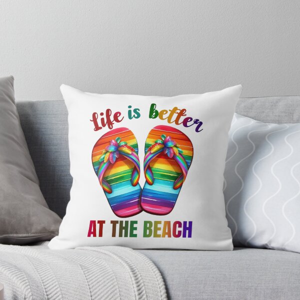 Item preview, Life is better at the beach - flip flops designed and sold by Fantacaroo Designs.