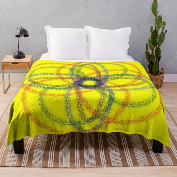 Item preview, Yellow geometric flower designed and sold by Stefrait-7.