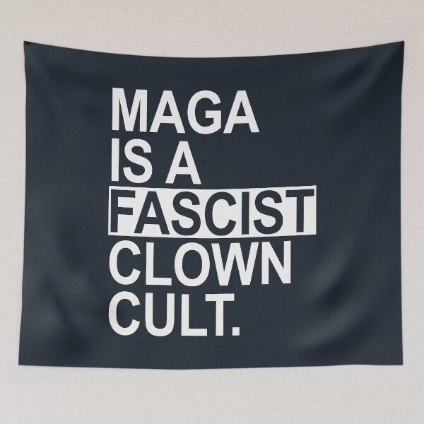 Item preview, MAGA IS A Fascist Clown CULT - white designed and sold by Thelittlelord.