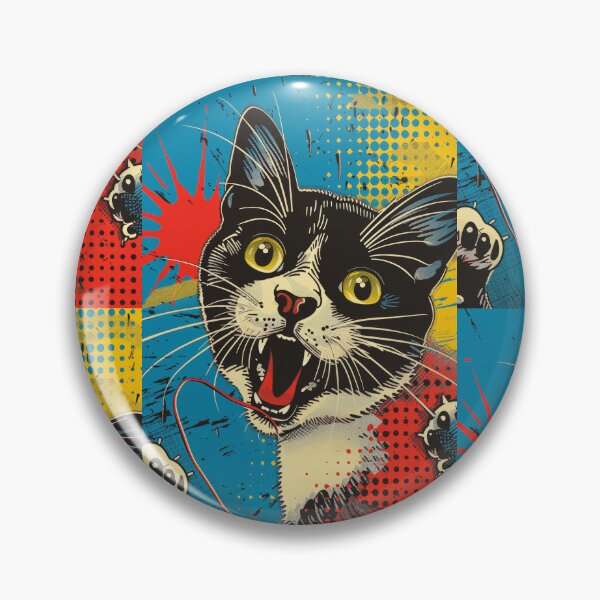 Item preview, Pop Art Illustration of Cat Ready to Attack Mouse designed and sold by Piotrek0001.