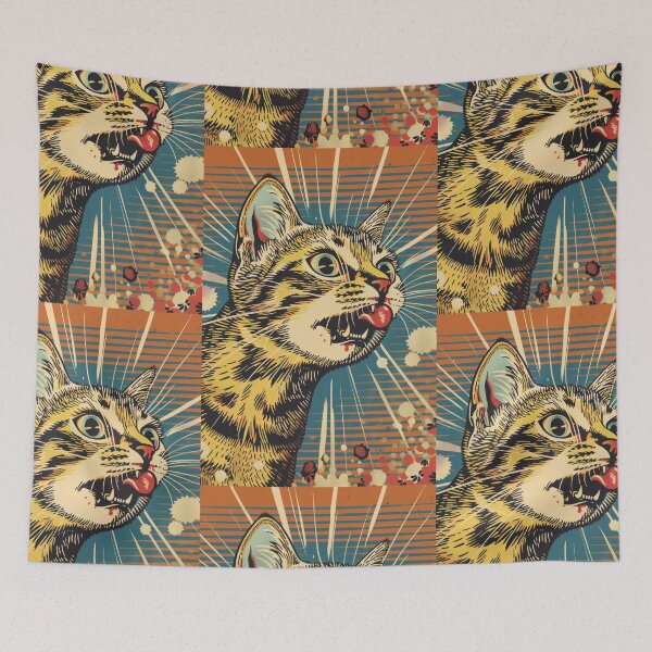 Item preview, Pop Art Illustration of Cat Ready to Attack Mouse designed and sold by Piotrek0001.