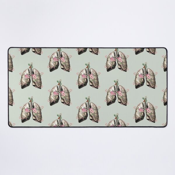 Item preview, Lungs with floral flowers and plant and branches, cystic fibrosis, cancer awareness, bloom floral, anatomy, watercolor designed and sold by Collagedream.