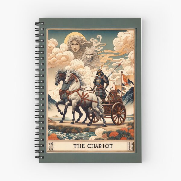 Item preview, The Chariot Tarot card (Nihonga Design)  designed and sold by OmniGoods.