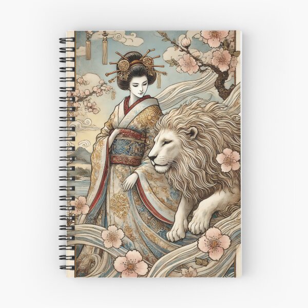 Item preview, Strength Tarot card (Nihonga Design)  designed and sold by OmniGoods.