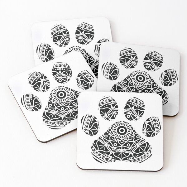Artikelvorschau, Mandala Pfotenabdruck entworfen und verkauft von e-king-designs.